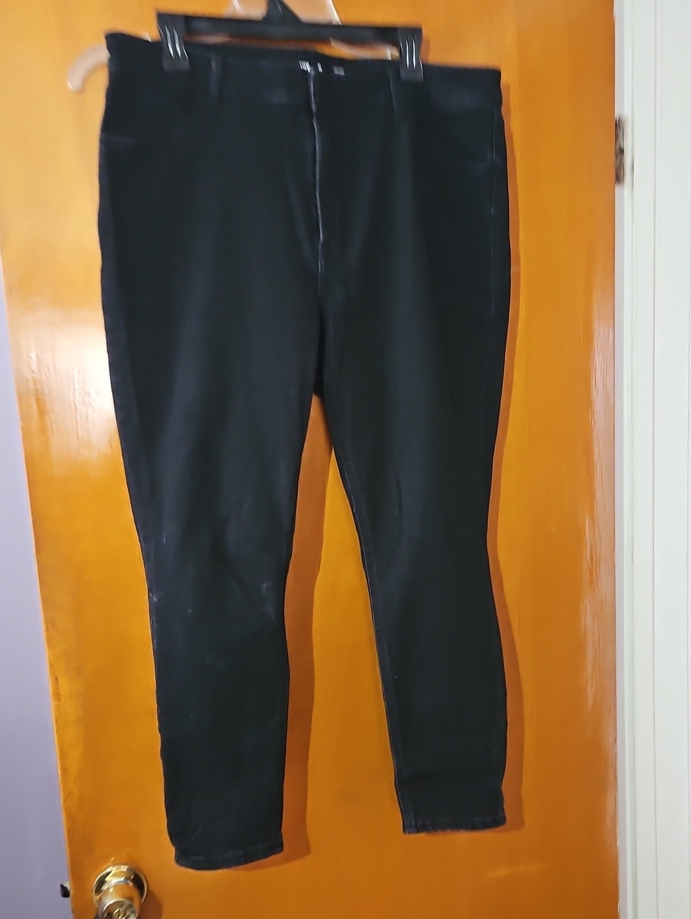 Old Navy Black High-Rise Super-Skinny Jeans 16 Short